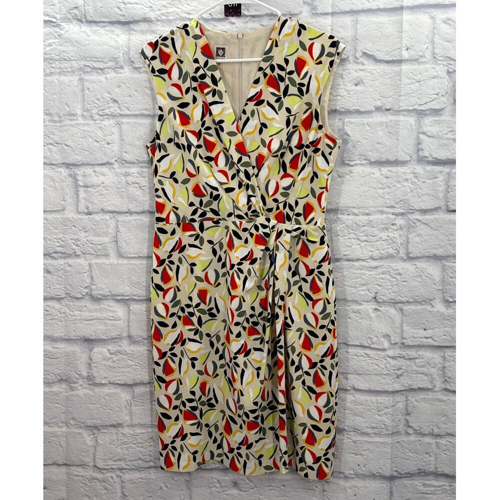 Anne Klein Sleeveless Faux wrap dress Size 10